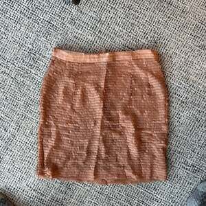Frank Fiore Peach Pink Sequined Mini Skirt